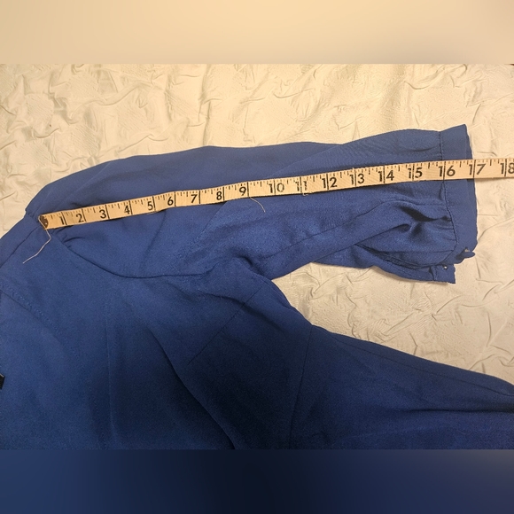 Torrid blue size 0 blouse - Picture 2 of 7